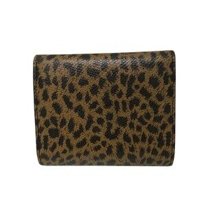 Celine Trifford Brown Wallet Leopard
